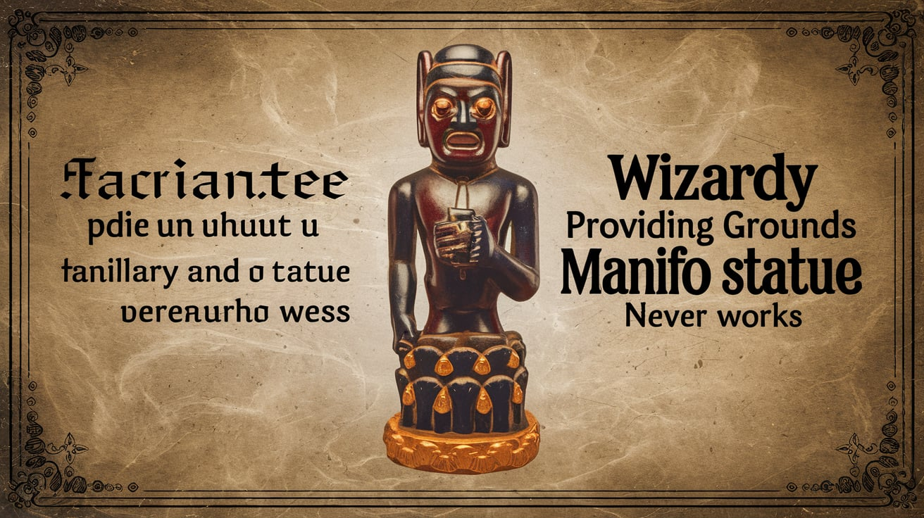 wizardy providing grounds manifo statue never works