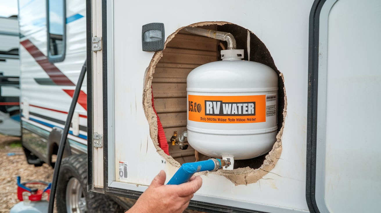 RV Water Heater 15x15 with a 15x18 Hole