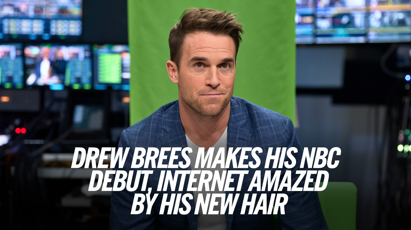 Drew Brees Makes His NBC Debut, Internet Amazed by His New Hair Revival -  SMASHINGS MAGZINE