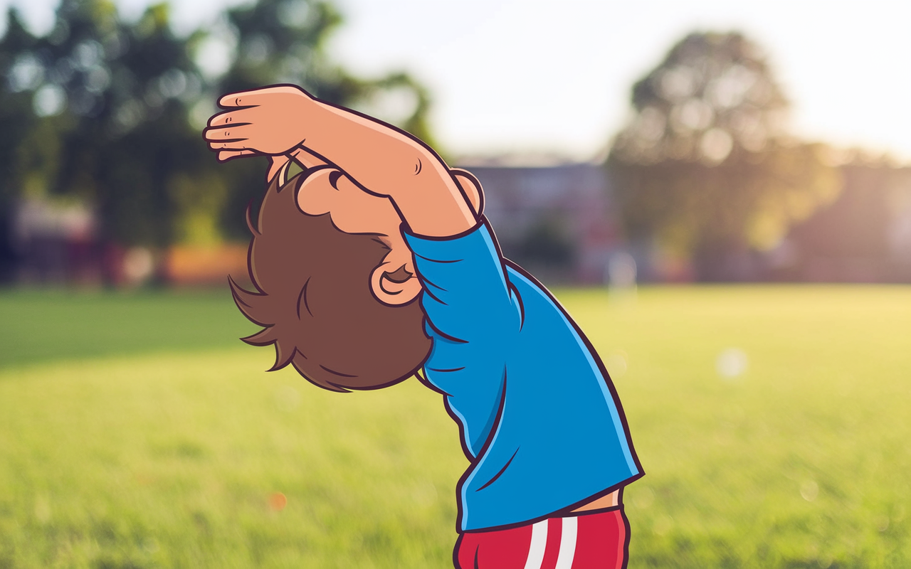 Stretching Kid Exercise Clipart