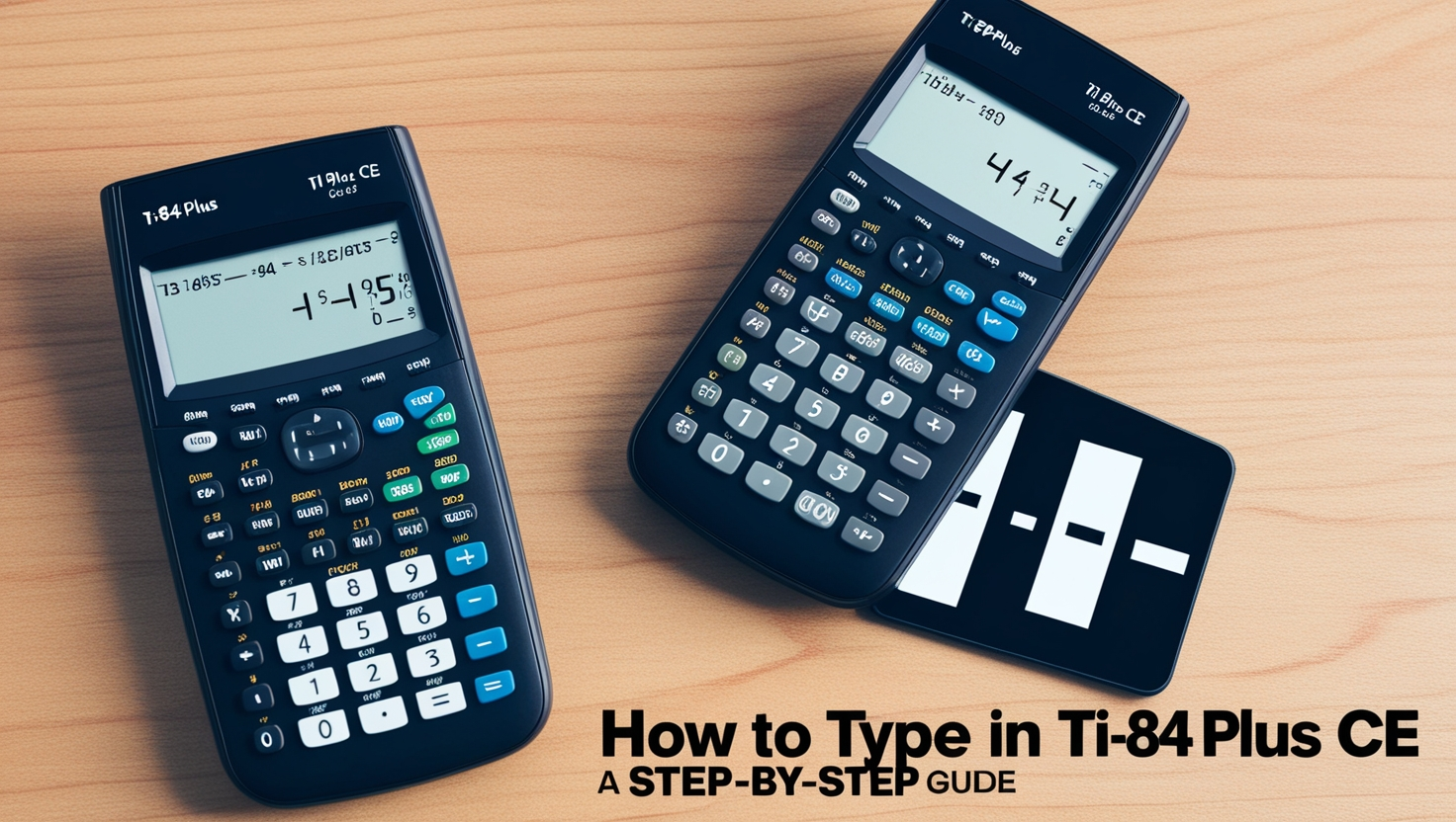 How to Type - in TI84 Plus CE