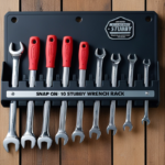 Snap On 10 Tool Stubby Wrench Rack - KA384SSG10BK